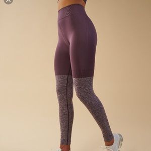 Gymshark TwoTone Seamless Leggings - Purple Wash